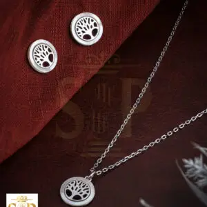 925 Chain Pendant with Earrings